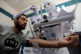 Egyptian Inventor Trials Robot that can Test for covid